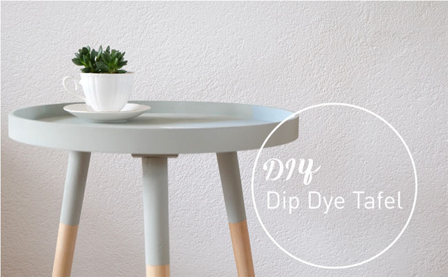 DIY dip dye tafel van No Ordinary Tales