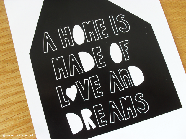 Eunoia Studio: 'a home is made of love and dreams' & 'do whatever makes you happy ' prints